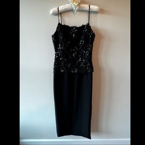 Vintage Chris Kole Floor Length Sequined Gown